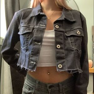 Y2K Cropped Levi Jacket